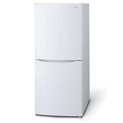 アイリスオーヤマ 冷蔵庫 142L (幅約50cm) 冷凍室52L 右開き 静音 ホワイト IRSD-14A-W