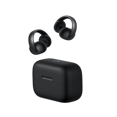Anker Soundcore AeroClip（Bluetooth 5.4）【オープンイヤー型ワイヤレスイヤホン/イヤーカフ / IP55 防塵・防水規格 / 最大32時間再生 / マルチポイント接続】ミッドナイトブラック