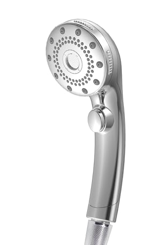 【増圧設計・90%節水】 シャワーヘッド マイクロナノバブル 節水 高洗浄力 手元止水 5段階モード しゃわーへっど 高水圧 毛穴 ケア 汚れ 除去 美肌 保湿 ミスト shower head シャワーヘッド シャワー 取付簡単 浴室水栓 母の日 父の日 実用的 プレゼント 引っ越し祝い 新生活 ギフト (シルバー, 標準セット)