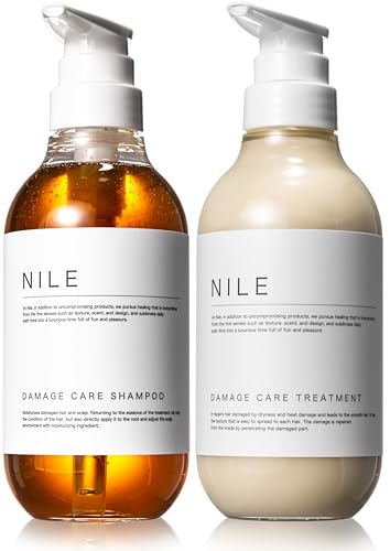 NILE ダメージケア リンスインシャンプー トリートメント セット各400ml(APPLE BLOOM(フローラル)の香り)