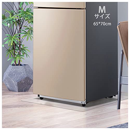 冷蔵庫マット 無色 透明 65×70cm 厚さ2mm ＰＶＣ キズ防止 凹み防止 床保護シート 滑り止め 床暖房対応 下敷き Ｍサイズ 500Lクラス適用 (M-65*70CM)
