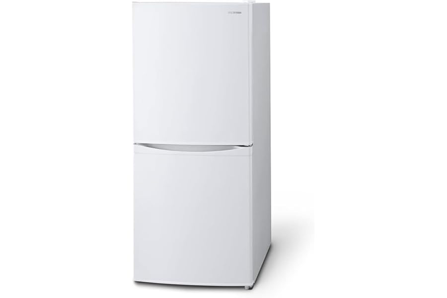 アイリスオーヤマ 冷蔵庫 142L (幅約50cm) 冷凍室52L 右開き 静音 ホワイト IRSD-14A-W