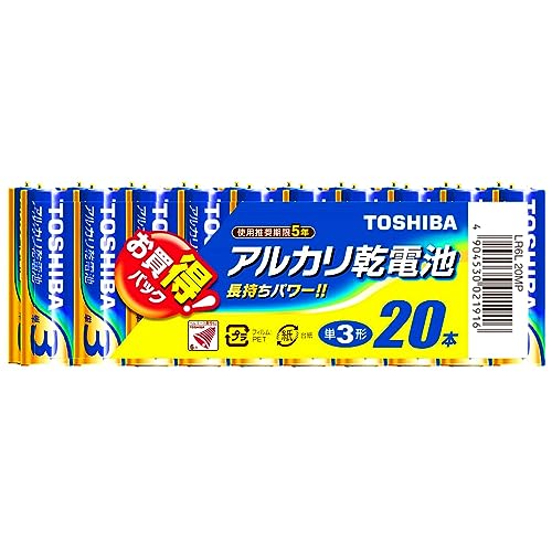 東芝 アルカリ乾電池 単3形1パック20本入 LR6L 20MP