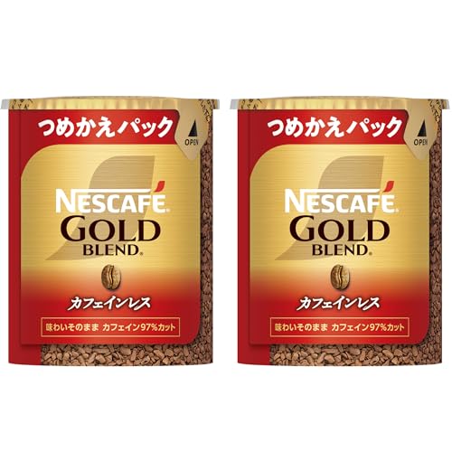 ネスカフェ ゴールドブレンド カフェインレス エコ&システムパック 60g×2本(60杯分),レギュラー ソリュブル コーヒー,詰め替え用