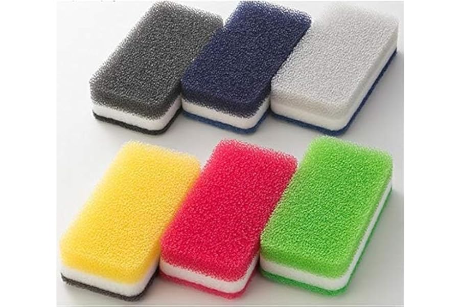 ダスキン スポンジ ハードタイプ 抗菌 台所用 12個入り キッチン用 油汚れ 長持ち (3色セットSタイプ×2、モノトーンN×2)