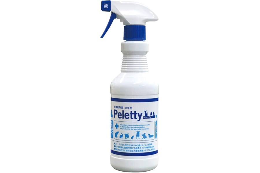 ペレッティー 獣医師が使うプロ用 ペット除菌 消臭剤 Peletty 500ml スプレー 犬 猫
