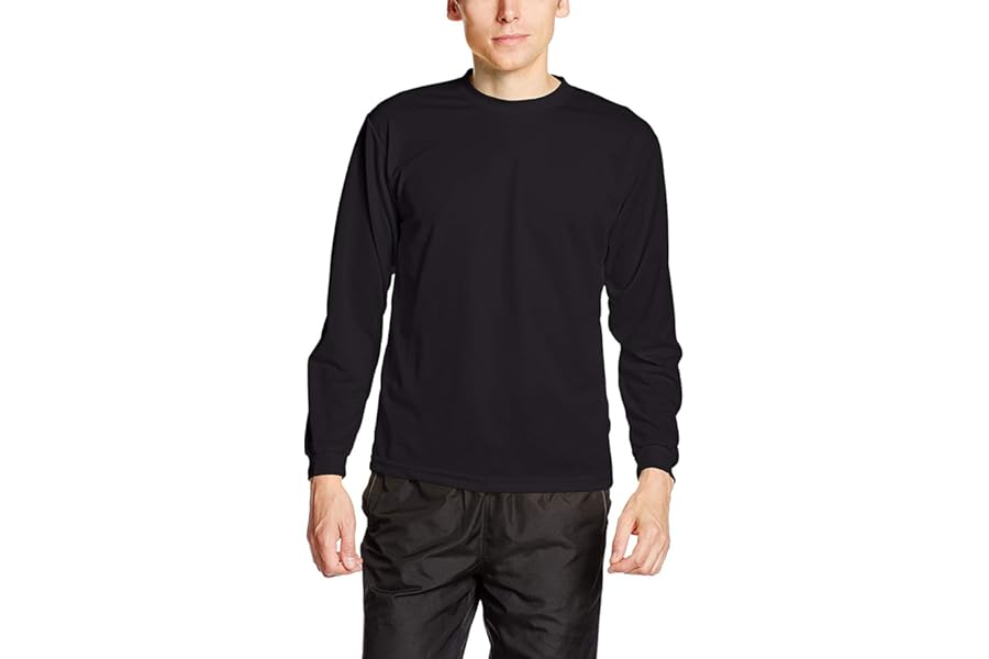 [グリマー] 長袖 4.4オンス ドライ ロングスリーブ Tシャツ [クルーネック] 00304-ALT