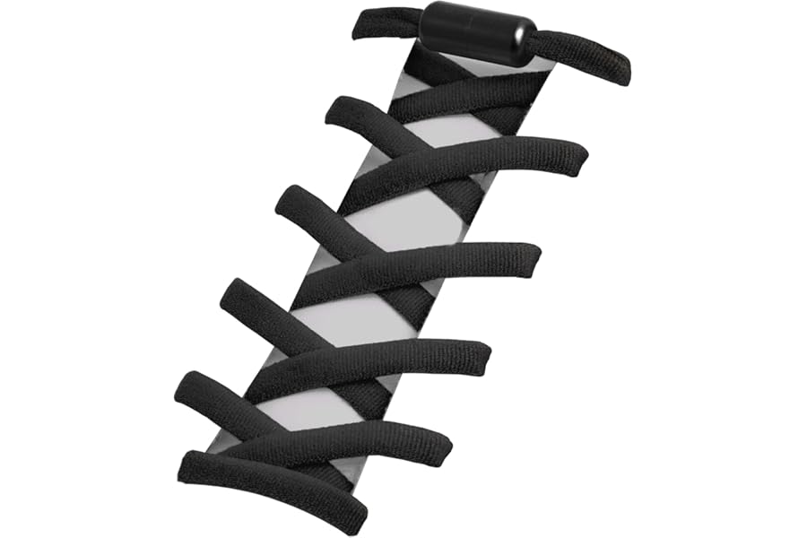 [HIGH FIVE] 靴ひも ゴム 結ばない靴紐 ほどけない ゴム紐 伸びる シューレース 無地 くつ スニーカー ローカット ハイカット １足分(２本)