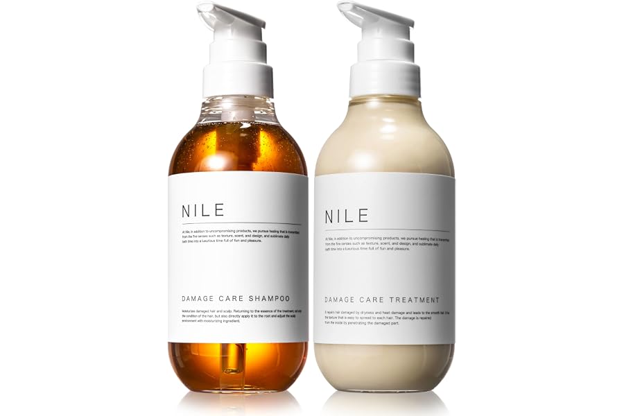 NILE ダメージケア リンスインシャンプー トリートメント セット各400ml(APPLE BLOOM(フローラル)の香り)