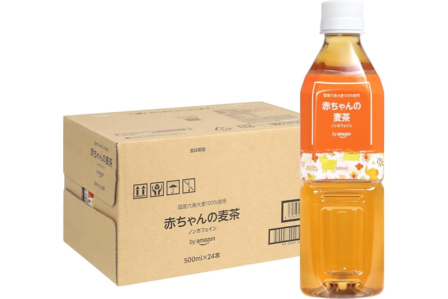 by Amazon 赤ちゃんの麦茶 ノンカフェイン 500ml×24本