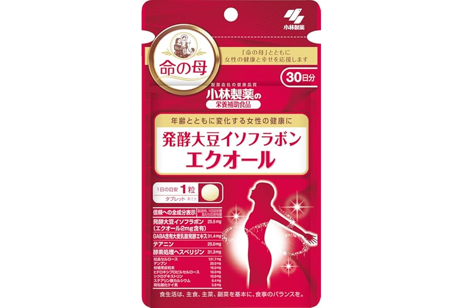 小林製薬の栄養補助食品 [ 公式 ] 命の母 エクオール サプリ 【1日1粒(目安) 発酵 大豆イソフラボン サプリメント 】 [ 栄養補助食品 / 30粒 / 約30日分 ]